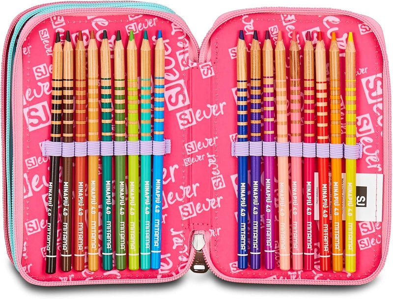Astuccio 3 Zip Sj Gang Sj Ever Style Jam Gang Multiheart Girl