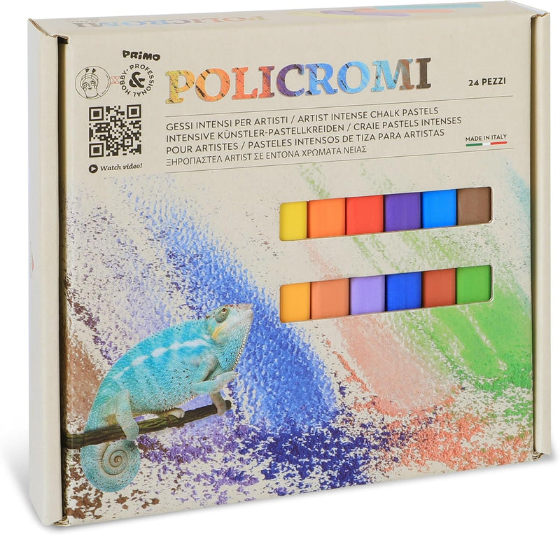 Gessi Policromi Quadrati Morocolor - 24 pezzi