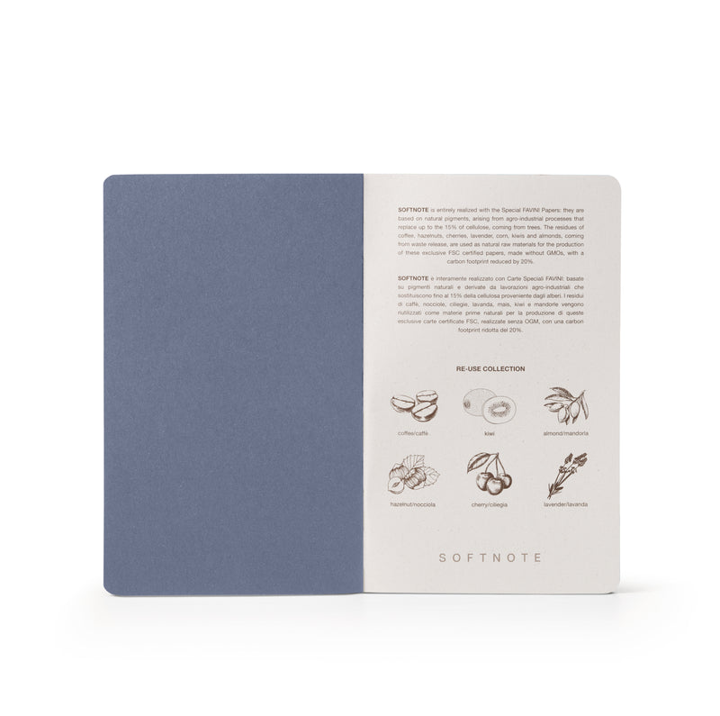 Taccuino Softnote Intempo Re-Use Collection Lavanda 9 x 14 cm