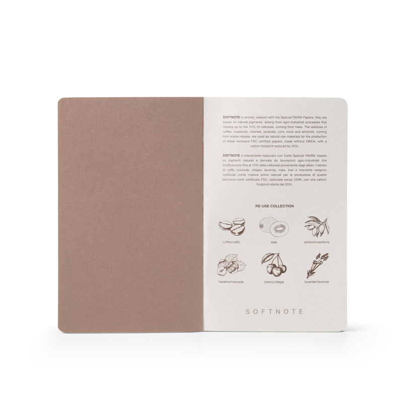 Taccuino Softnote Intempo Re-Use Collection Mandorla 9 x 14 cm
