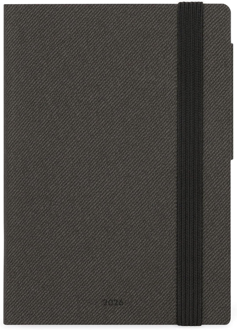 Agenda 12 Mesi Legami Settimanale Small 2026 Deep Graphite con Chiusura ad Elastico