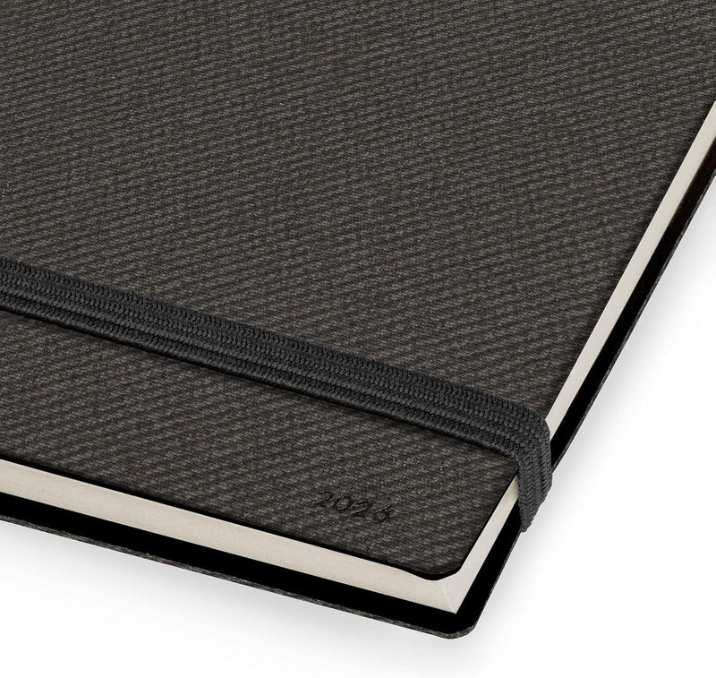 Agenda 13 Mesi Legami Settimanale Orizzontale ad Album 2026 Deep Graphite con Chiusura ad Elastico
