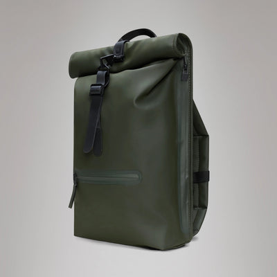 Zaino RAINS Rolltop Rucksack Impermeabile W3 Green