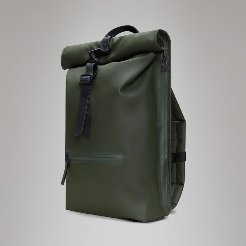 Zaino RAINS Rolltop Rucksack Impermeabile W3 Green