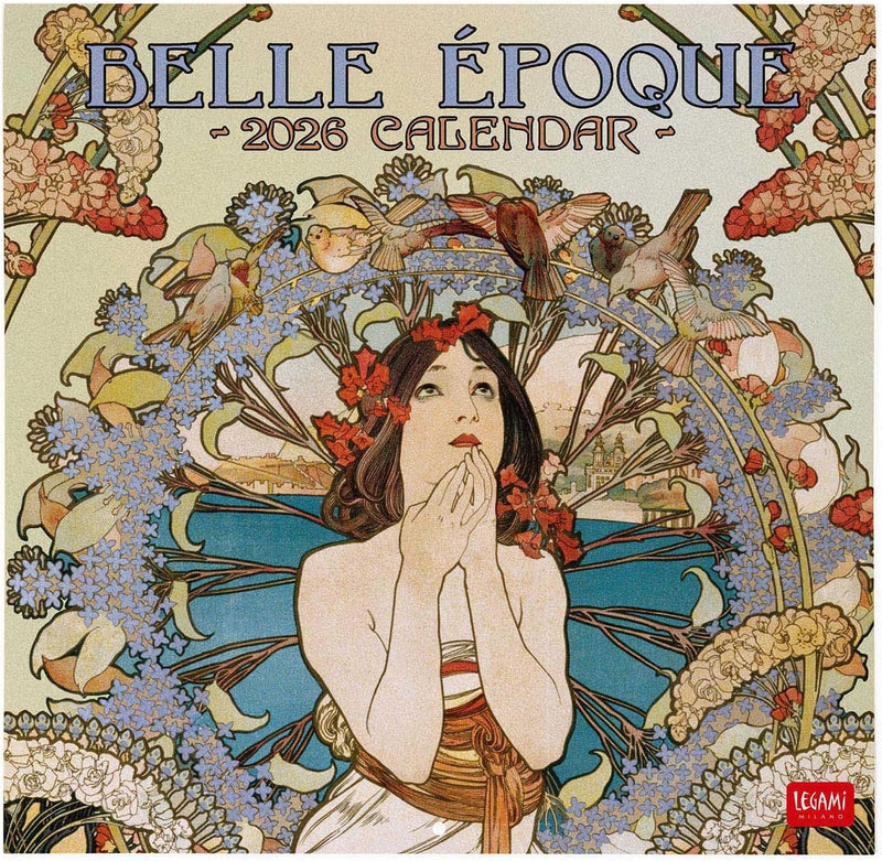 Calendario da Parete 12 Mesi Legami con Planner Annuale 2026 Belle Époque 30 x 29 cm