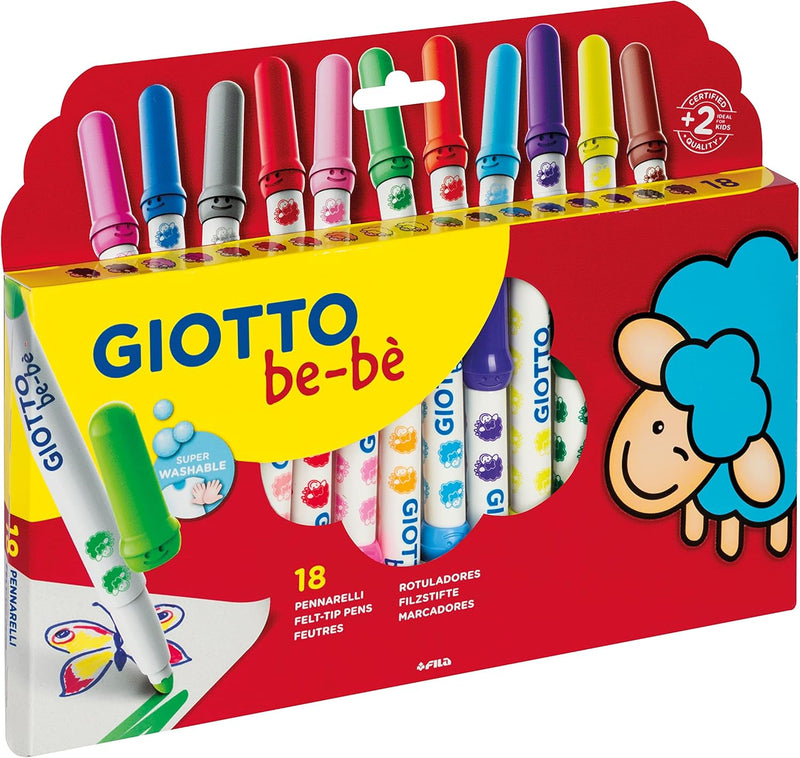 Pennarelli Giotto Be-Bè Super Lavabili - 18 pezzi