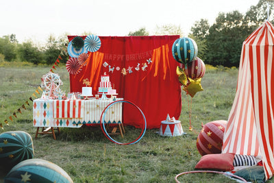 Festone in Carta Circus Happy Birthday Multicolor 275 cm