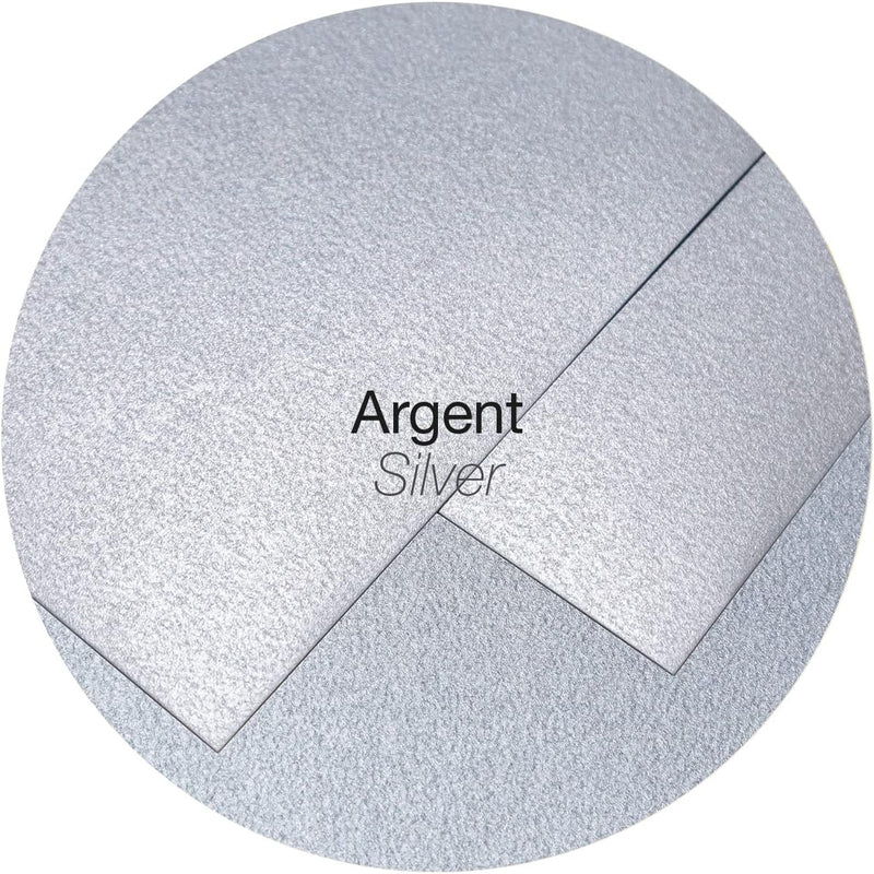 Cartoncini Pollen Clairefontaine Pliee per Segnaposto 210 gr / 8,5 x 8 cm / Argento / 25 pezzi