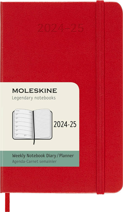 Agenda 18 Mesi Settimanale Pocket con Copertina Rigida Moleskine 2025