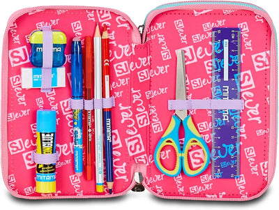 Astuccio 3 Zip Sj Gang Sj Ever Style Jam Gang Multiheart Girl