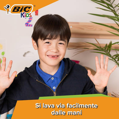 Pastelli a Cera Bic Kids Triangolari Jumbo - 12 pezzi