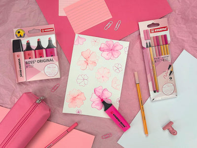 Evidenziatori Stabilo Boss Shades of Pink - 4 pezzi