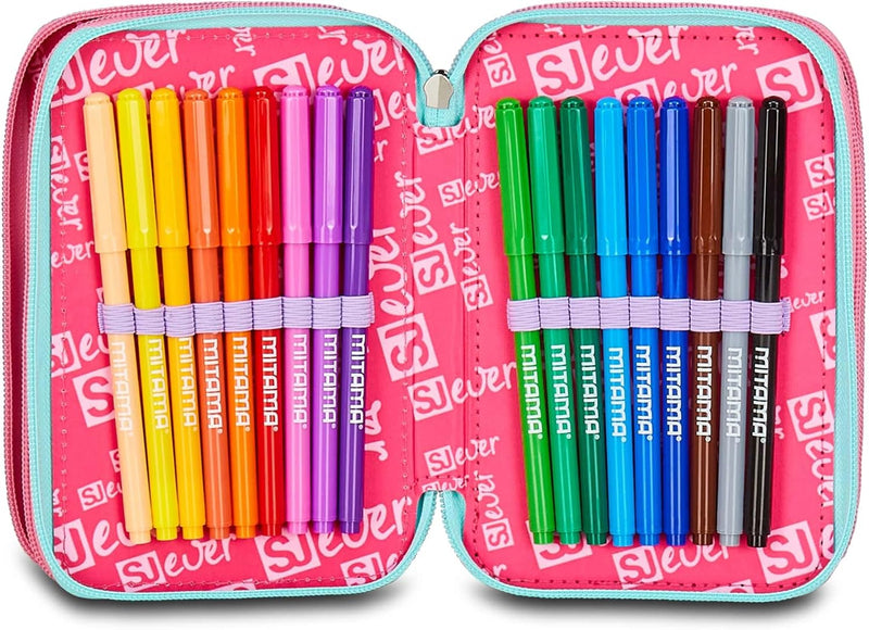 Astuccio 3 Zip Sj Gang Sj Ever Style Jam Gang Multiheart Girl