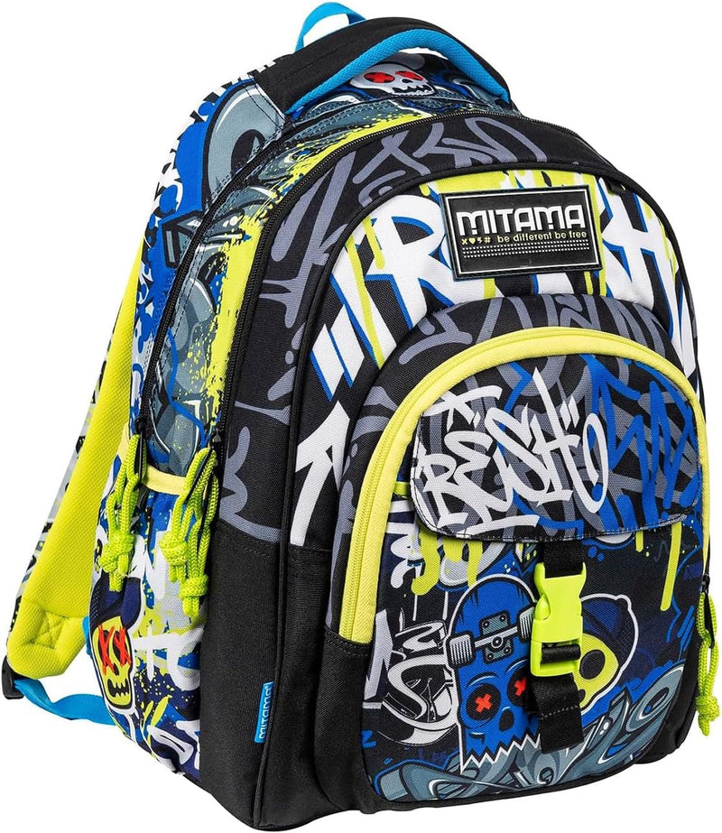 Zaino New Plus Mitama Triplo Scomparto School Skate