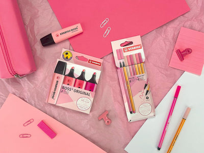 Evidenziatori Stabilo Boss Shades of Pink - 4 pezzi
