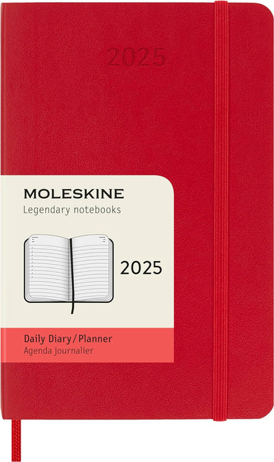 Agenda 12 Mesi Giornaliera Pocket con Copertina Morbida Moleskine 2025