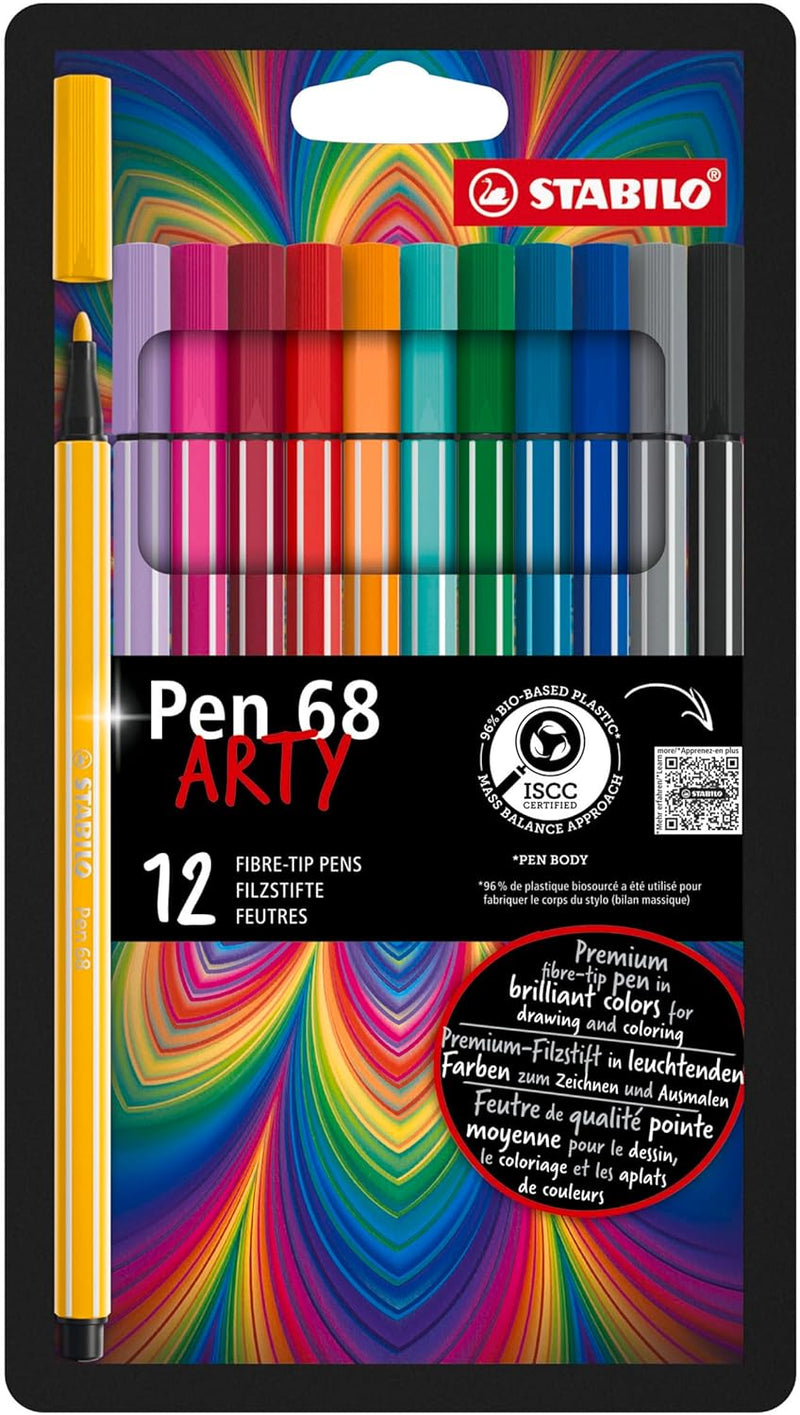 Pennarelli Stabilo Pen 68 Arty - 12 pezzi