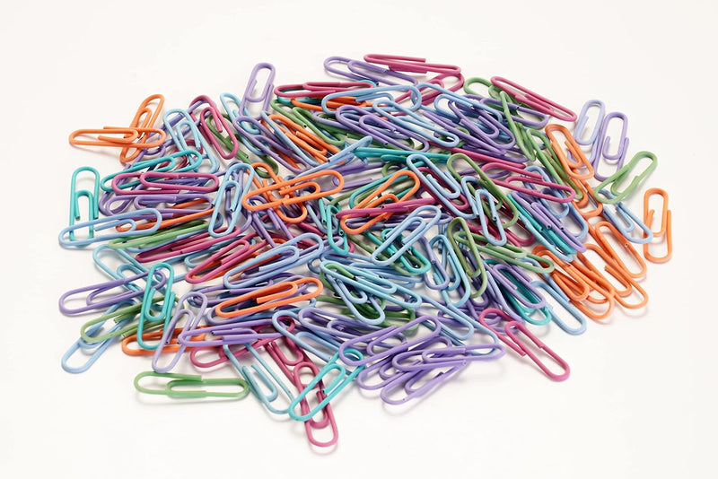 Fermagli Colorati Leone NR 3-4 Gran Mix 125 gr - Rivestiti in PVC