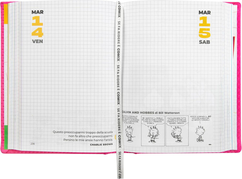 Agenda 16 Mesi 2024 Mini Special Comix Rosa