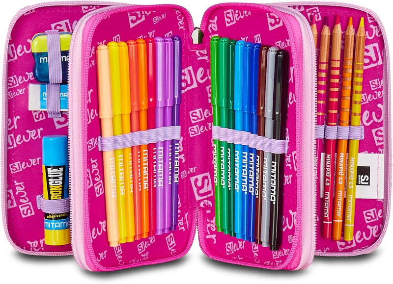 Astuccio 3 Zip Sj Gang Sj Ever Style Jam Gang Unicornside Girl