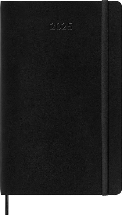 Agenda 12 Mesi Settimanale Orizzontale Large con Copertina Morbida Nero Moleskine 2025