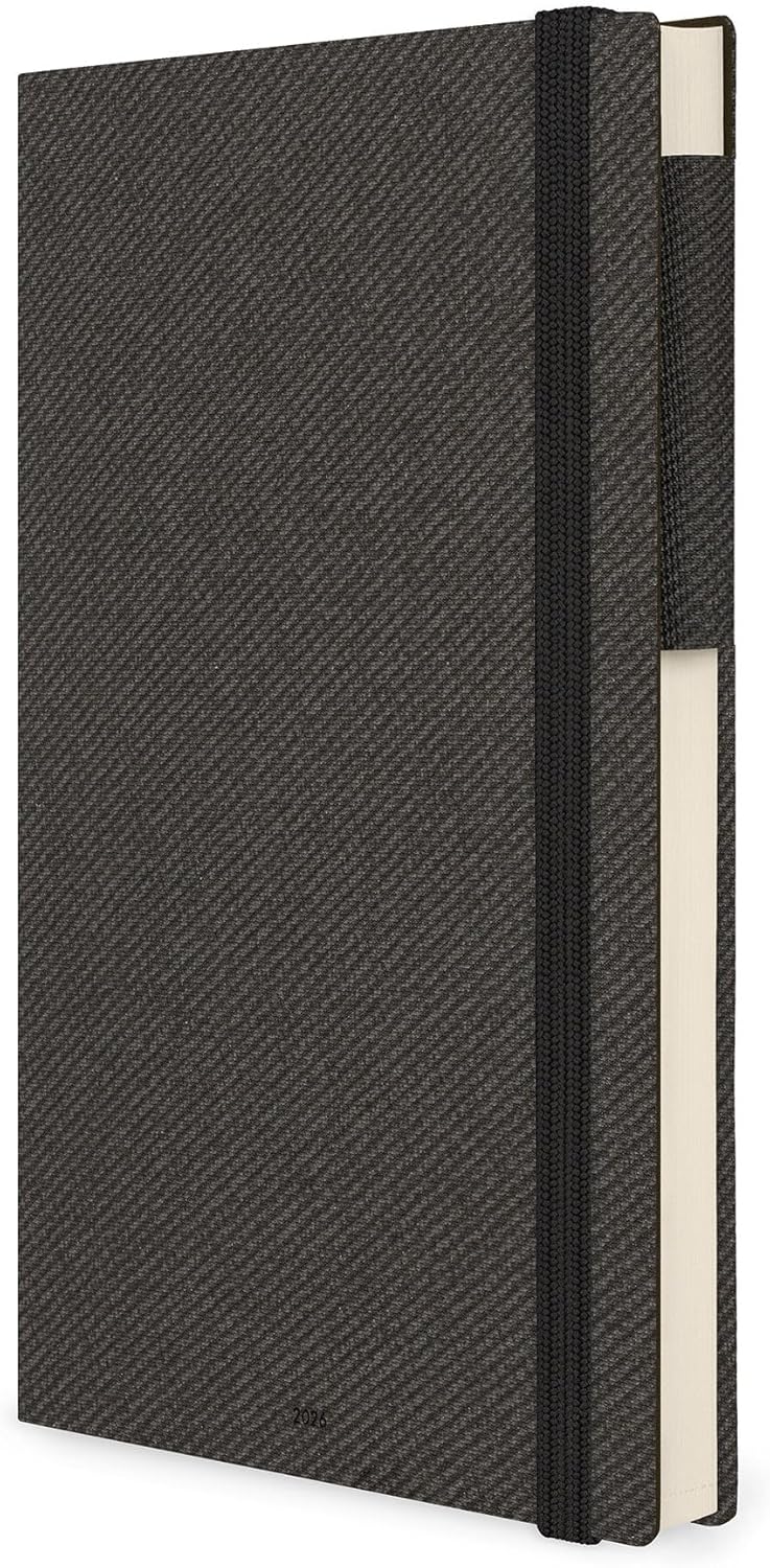 Agenda 12 Mesi Legami Giornaliera Large 2026 Deep Graphite con Chiusura ad Elastico