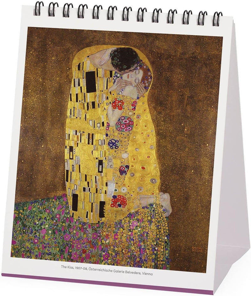 Calendario da Tavolo 12 Mesi Legami con Planner Annuale 2026 Gustav Klimt 12 x 14,5 cm