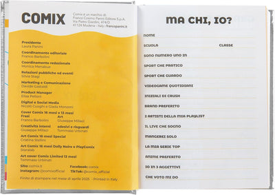 Diario 16 Mesi 25/26 Special Comix Mini Argento