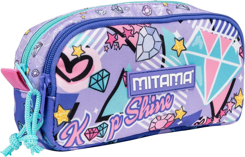 Portapenne Bustina 2 Zip Mitama Double Diamond