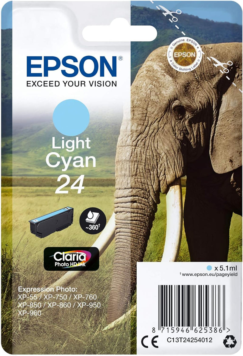 Cartuccia Originale Epson 24 Ciano Chiaro