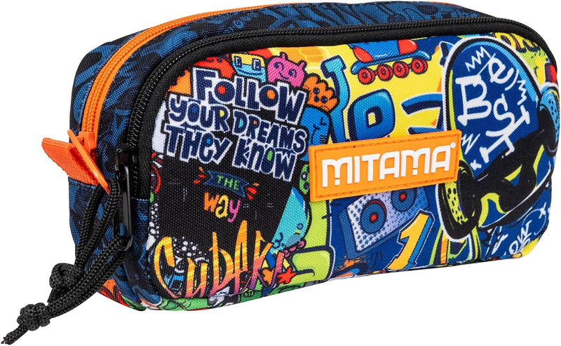 Portapenne Bustina 2 Zip Mitama Skate Dream