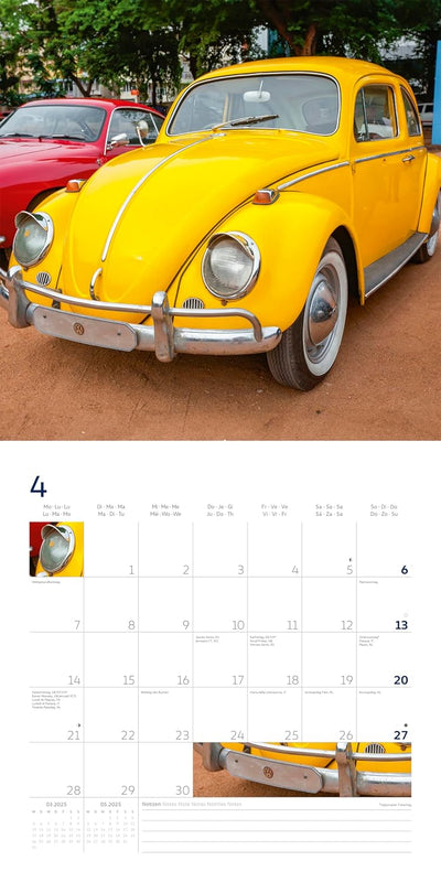 Calendario 2025 Volkswagen 30 x 30 cm