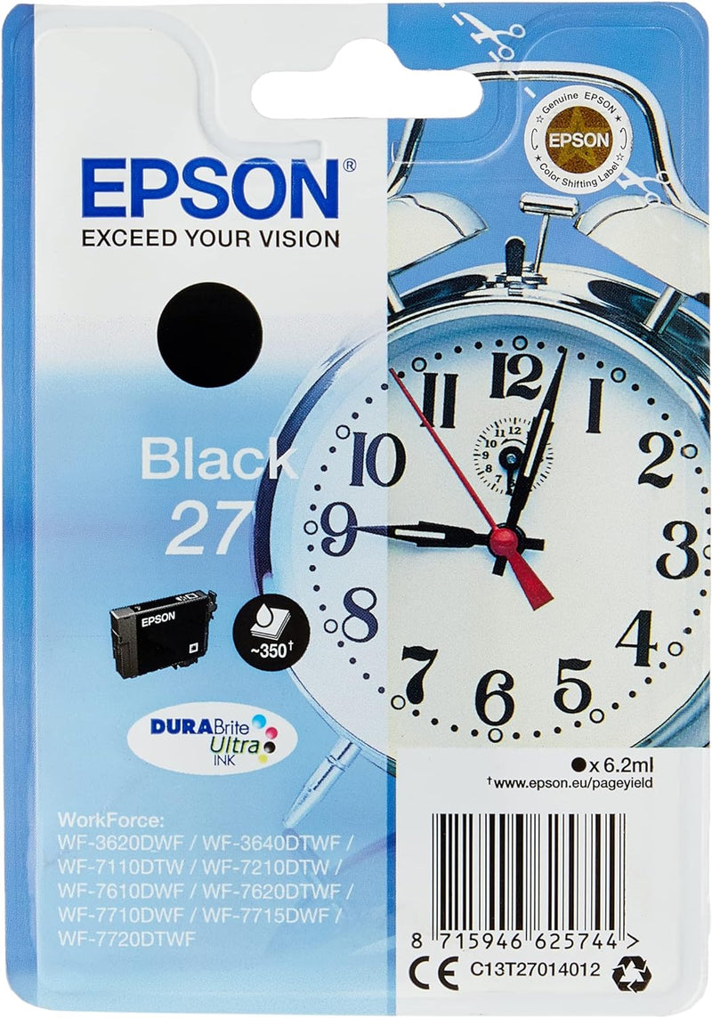 Cartuccia Originale Epson 27 Nero