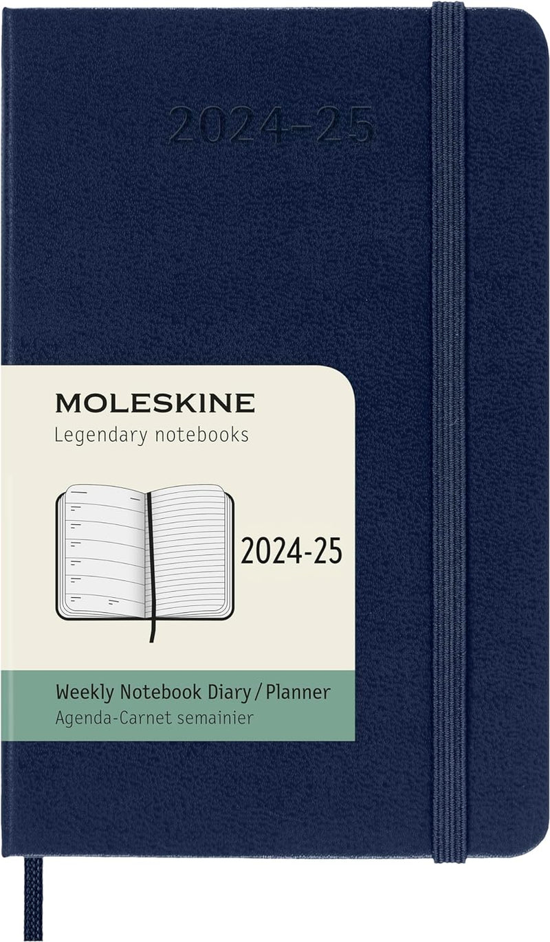 Agenda 18 Mesi Settimanale Pocket con Copertina Rigida Moleskine 2025