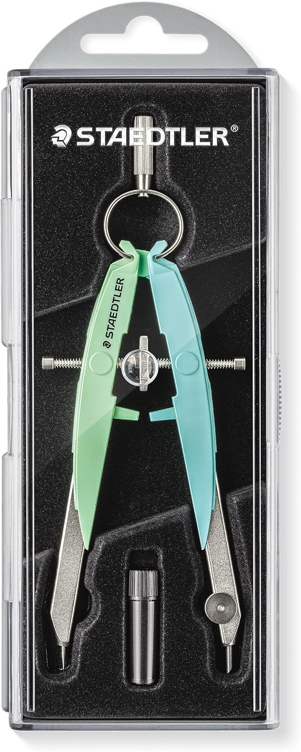 Compasso Balaustrone Staedtler Comfort Pastel 556 Verde e Azzurro