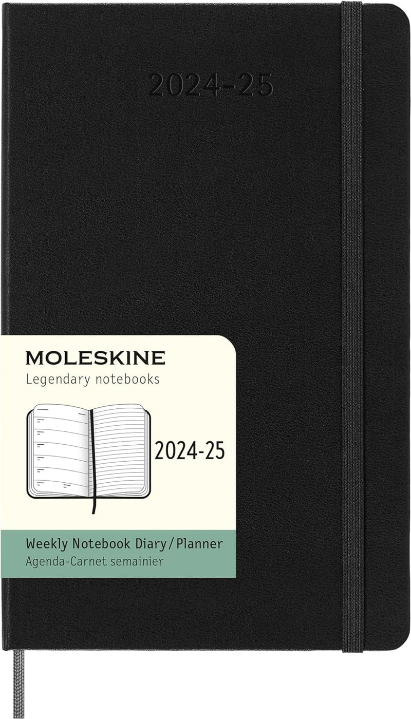 Agenda 18 Mesi Settimanale Large con Copertina Rigida Moleskine 2025