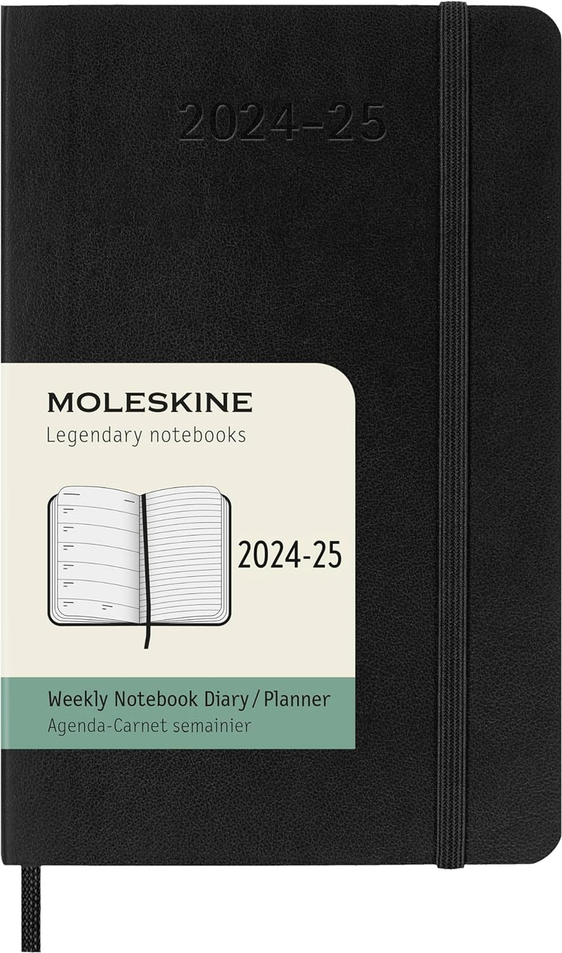 Agenda 18 Mesi Settimanale Pocket con Copertina Morbida Moleskine 2025