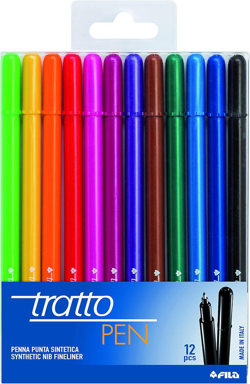 Pennarelli Tratto Pen con Fusto Metal - 12 pezzi