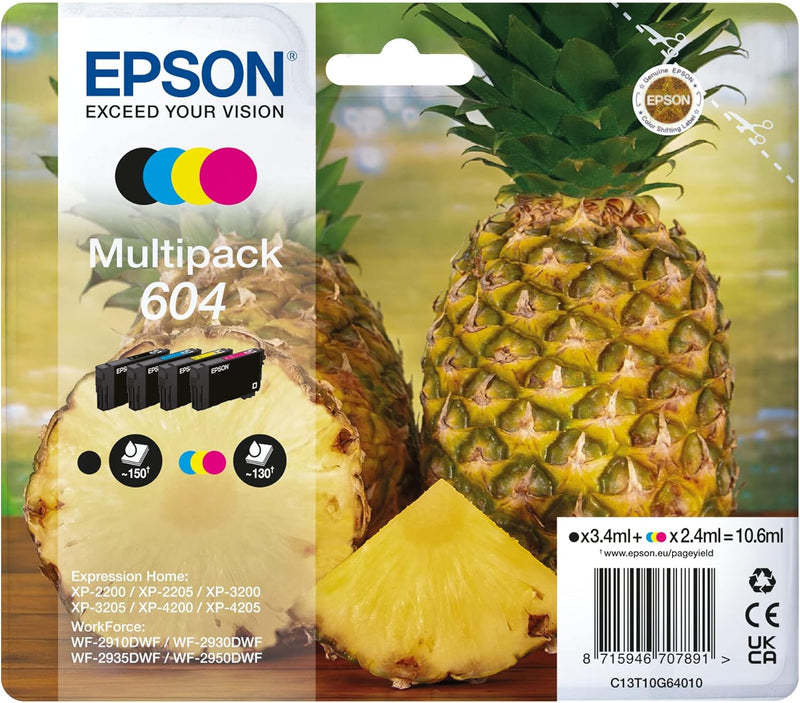 Multipack Cartucce Originali Epson 604 C+M+Y+K