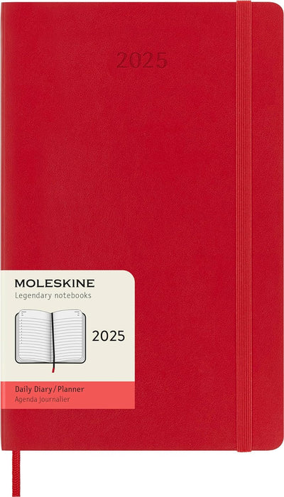 Agenda 12 Mesi Giornaliera Large con Copertina Morbida Moleskine 2025