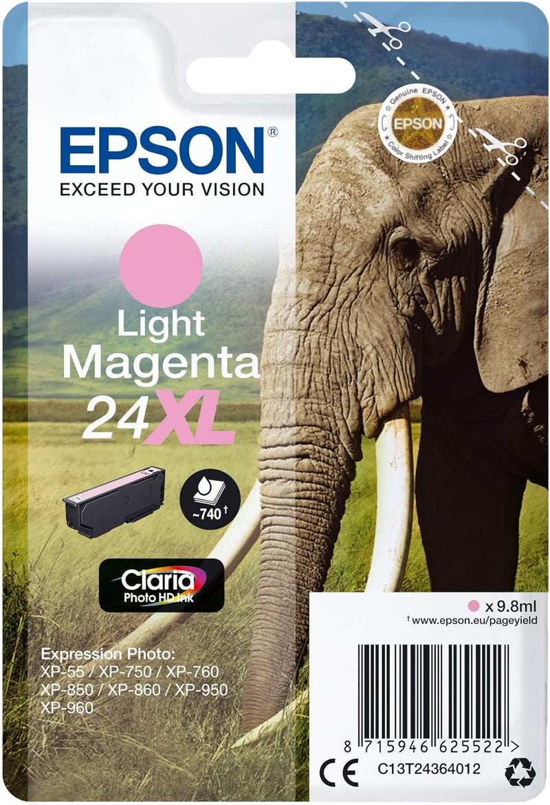 Cartuccia Originale Epson 24 XL Magenta Chiaro