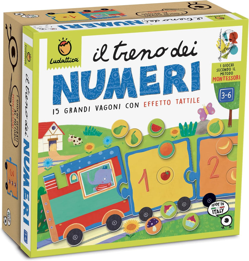 Gioco Montessori - Il Treno Tattile dei Numeri