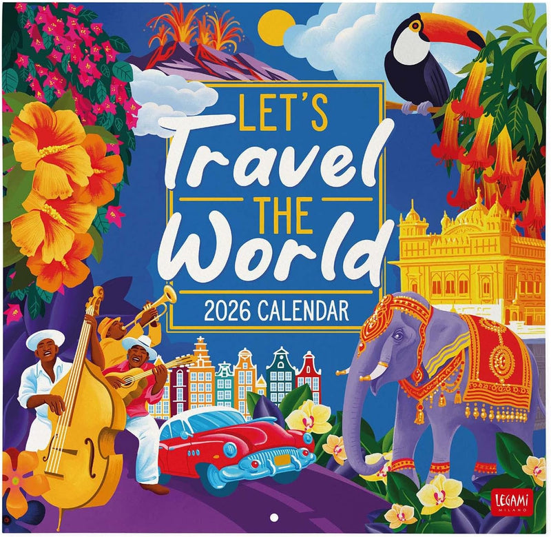 Calendario da Parete 12 Mesi Legami con Planner Annuale 2026 Let&