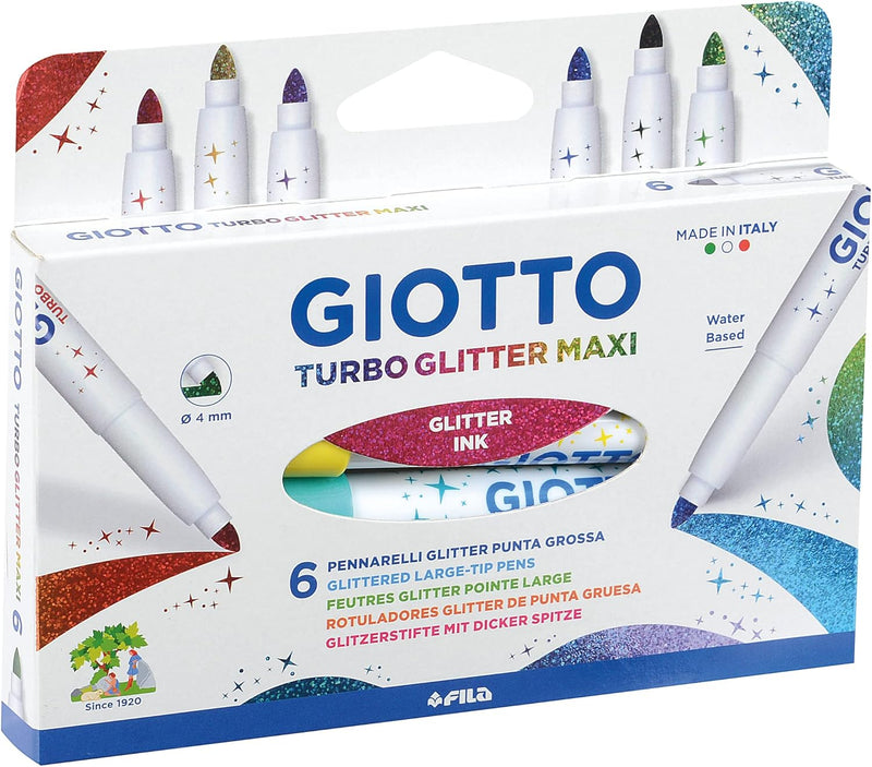 Pennarelli Giotto Turbo Glitter Maxi - 6 pezzi
