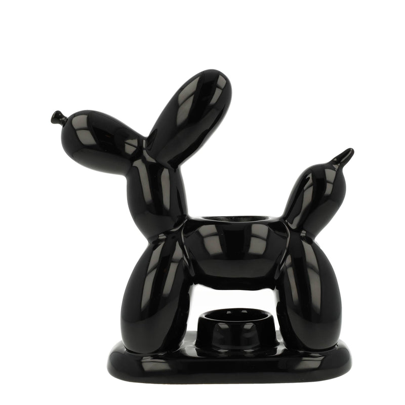 Brucia Essenze in Ceramica Balloon Dog Nero Opaco 22 x 10 x 23 cm