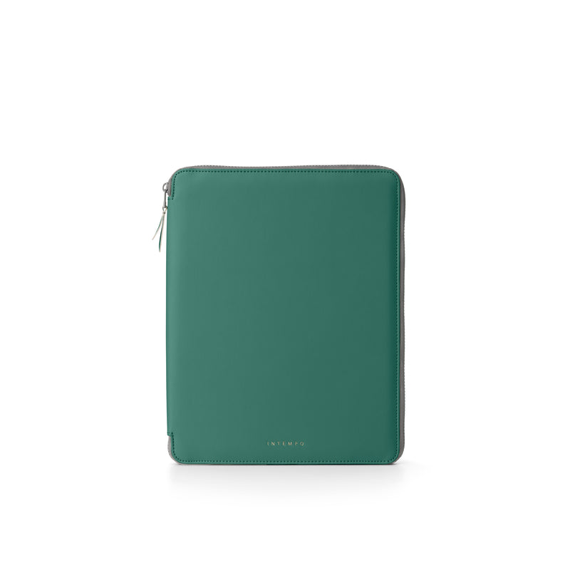 Portablocco Intempo Dox in Ecopoelle Verde con Zip