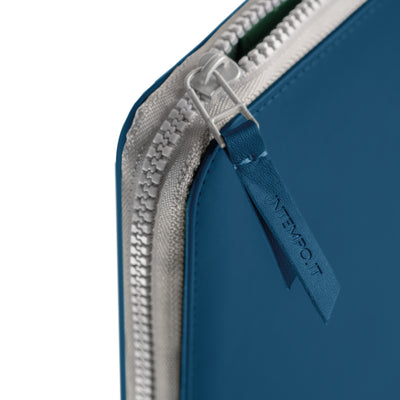 Portablocco Intempo Dox in Ecopoelle Blu con Zip