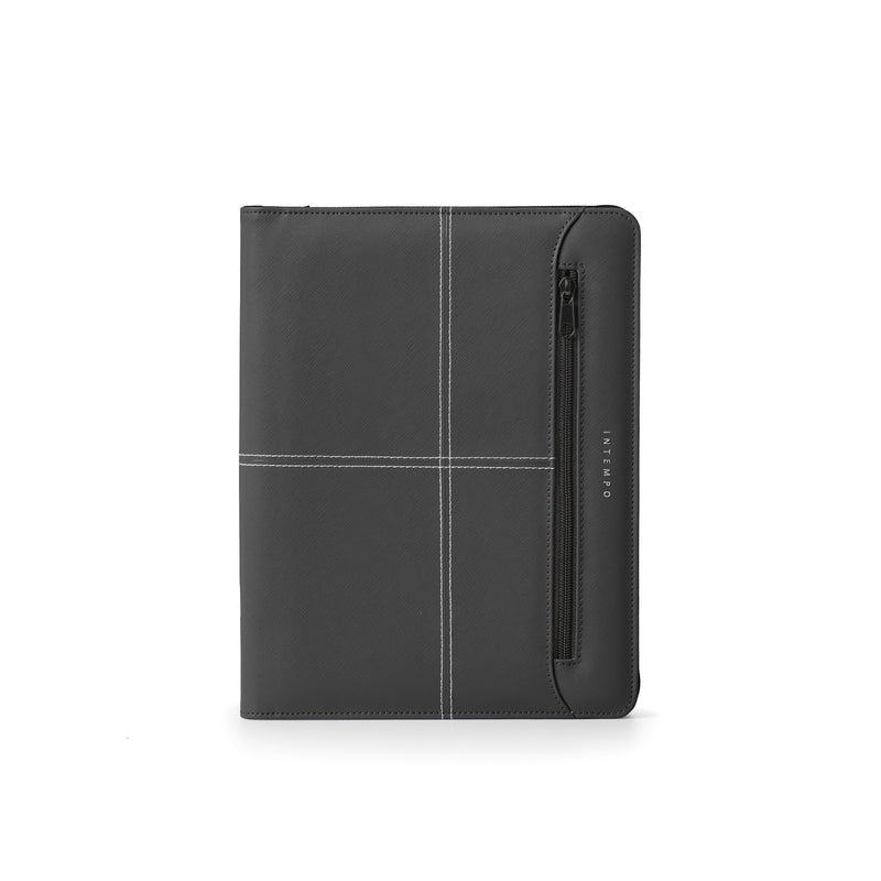 Portablocco Intempo New Classic in Ecopelle Nero con Zip