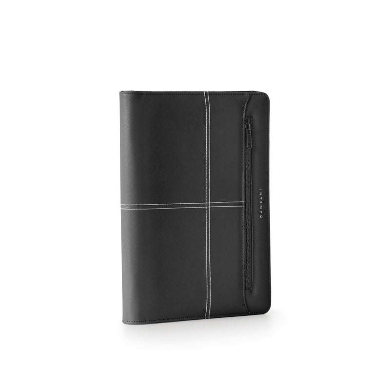 Portablocco Intempo New Classic in Ecopelle Nero con Zip