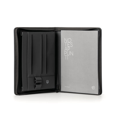 Portablocco Intempo New Classic in Ecopelle Nero con Zip